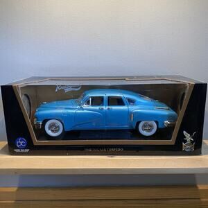 1948 Tucker Torpedo Metallic Blue Die Cast Model Car 1:18 Road Signature